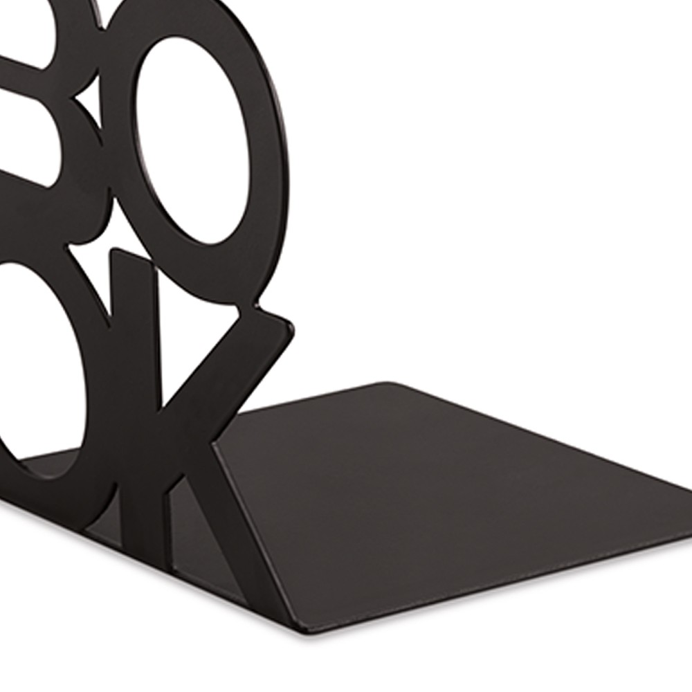 Aparador de Livros Book Preto em Metal 13 cm - D'Rossi