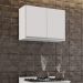 Armário Aéreo de Cozinha Lavanderia 02 Portas Eva 80 cm - D'Rossi