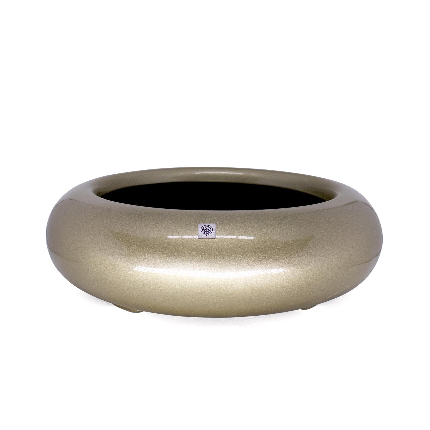 Bacia Decorativa Redondo Ouro Velho M 13X40 cm - D'Rossi