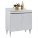Balcão de Cozinha Lavanderia com Tampo 02 Portas Sara 80 cm - D'Rossi