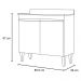 Balcão de Cozinha Lavanderia com Tampo 02 Portas Sara 80 cm - D'Rossi