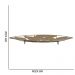 Bandeja Decorativa Dourado Antigo em Metal 63,5 x 23,5 x 5,5 cm D'Rossi
