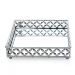 Bandeja Decorativa Quadrada M em Metal Prata com Espelho 5x21 cm - D'Rossi