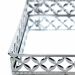 Bandeja Decorativa Quadrada M em Metal Prata com Espelho 5x21 cm - D'Rossi