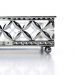 Bandeja Decorativa Quadrada M em Metal Prata com Espelho 5x21 cm - D'Rossi