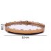 Bandeja Decorativa Redonda Em Metal Flor Rosê com Espelho 2x22x22 cm - D'Rossi