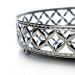 Bandeja Decorativa Redonda P em Metal Prata com Espelho 5x18 cm - D'Rossi