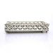 Bandeja Decorativa Retangular em Metal Prata com Espelho 5x24 cm - D'Rossi