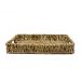 Bandeja Decorativa de Palha Retangular 6x36x38 cm - D'Rossi