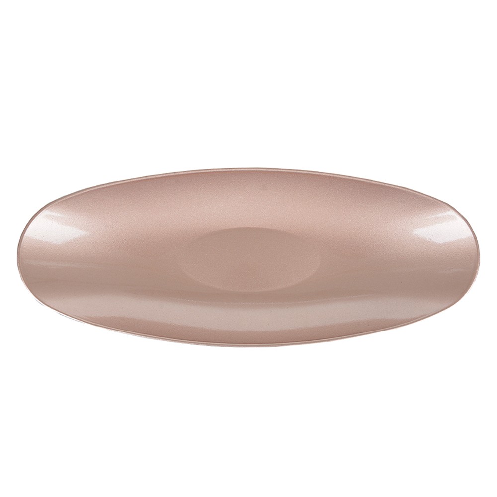 Bandeja Oval Natal Champanhe 40,5X16,5X4,5 D'Rossi