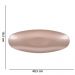 Bandeja Oval Natal Champanhe 40,5X16,5X4,5 D'Rossi