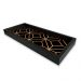 Bandeja Preta Com Gravura Impermeável "Geometric Luxo" 34X14X3CM - D'Rossi