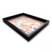 Bandeja Preta Com Gravura Impermeável "Geometric Marble" 41x31x3CM - D'Rossi