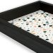Bandeja Preta Com Gravura Impermeável "Granilite" 34X14X3CM - D'Rossi