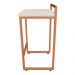 Banqueta Alta Lavínia Suede Base Cobre D'Rossi