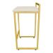 Banqueta Alta Lavínia Suede Base Dourado D'Rossi