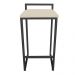 Banqueta Alta Lavínia Suede Base Preto D'Rossi