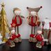 Boneco de Natal Menino em Pé Vermelho e Marrom 40 cm - D'Rossi