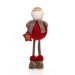 Boneco de Natal Menino em Pé Vermelho e Marrom 40 cm - D'Rossi