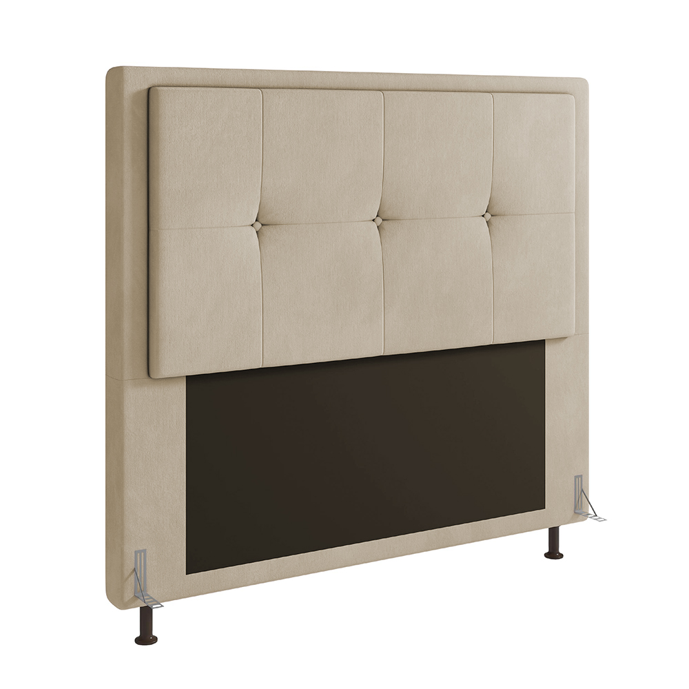 Cabeceira Ametista Para Cama Box Casal 140 cm Suede - D'Rossi