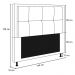 Cabeceira Ametista Para Cama Box Casal 140 cm Suede Bege - D'Rossi