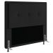 Cabeceira Ametista Para Cama Box King 195 cm Suede Preto - D'Rossi