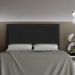 Cabeceira Ametista Para Cama Box King 195 cm Suede Preto - D'Rossi