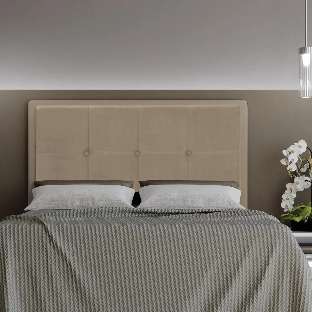 Cabeceira Ametista Para Cama Box Queen 160 cm Suede - D'Rossi