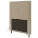 Cabeceira Ametista Para Cama Box Solteiro 90 cm Suede Bege - D'Rossi