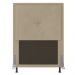 Cabeceira Ametista Para Cama Box Solteiro 90 cm Suede Bege - D'Rossi