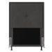 Cabeceira Ametista Para Cama Box Solteiro 90 cm Suede Grafite - D'Rossi