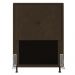 Cabeceira Ametista Para Cama Box Solteiro 90 cm Suede Marrom - D'Rossi