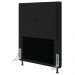 Cabeceira Ametista Para Cama Box Solteiro 90 cm Suede Preto - D'Rossi