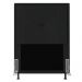 Cabeceira Ametista Para Cama Box Solteiro 90 cm Suede Preto - D'Rossi