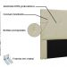 Cabeceira Aquilla Para Cama Box Casal 140 cm Corino - D'Rossi