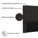 Cabeceira Aquilla Para Cama Box Casal 140 cm Corino Marrom - D'Rossi