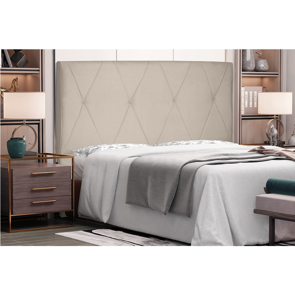 Cabeceira Aquilla Para Cama Box Casal 140 cm Suede - D'Rossi