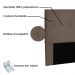 Cabeceira Aquilla Para Cama Box Casal 140 cm Suede Caramelo - D'Rossi