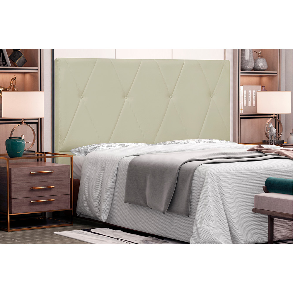 Cabeceira Aquilla Para Cama Box Solteiro 90 cm Corino - D'Rossi