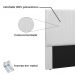 Cabeceira Arizona Para Cama Box Solteiro 90 cm Corino Branco - D'Rossi