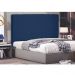 Cabeceira Arizona Para Cama Box Solteiro 90 cm Suede Azul Marinho - D'Rossi