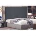 Cabeceira Arizona Para Cama Box Solteiro 90 cm Suede Cinza - D'Rossi