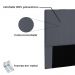 Cabeceira Arizona Para Cama Box Solteiro 90 cm Suede Cinza - D'Rossi