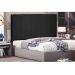 Cabeceira Arizona Para Cama Box Solteiro 90 cm Suede Preto - D'Rossi