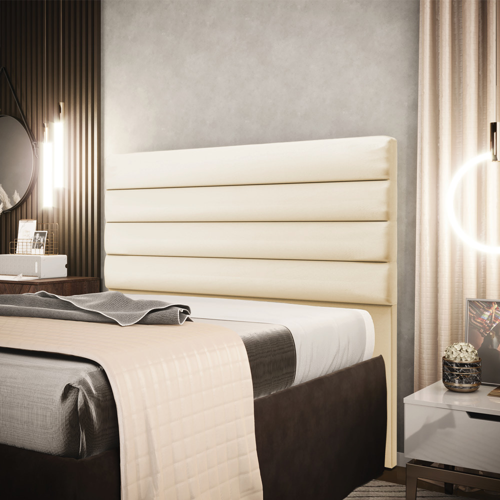 Cabeceira California Para Cama Box Casal 140 cm Corino - D'Rossi