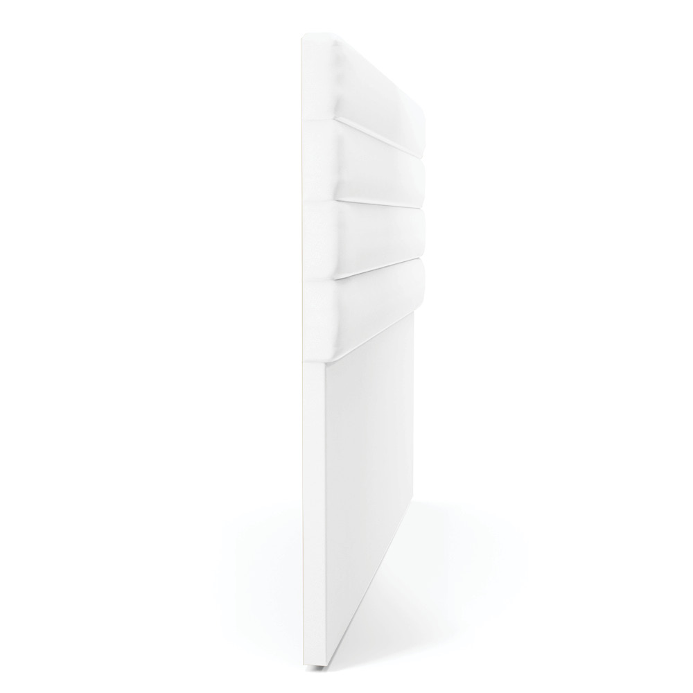 Cabeceira California Para Cama Box Casal 140 cm Corino Branco - D'Rossi