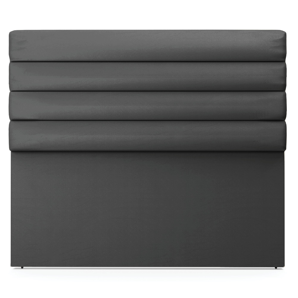 Cabeceira California Para Cama Box Casal 140 cm Corino Preto - D'Rossi