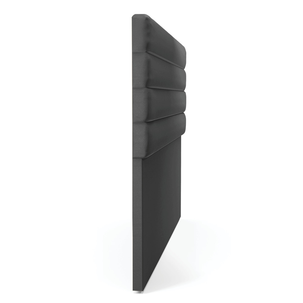 Cabeceira California Para Cama Box Casal 140 cm Corino Preto - D'Rossi