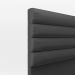 Cabeceira California Para Cama Box Casal 140 cm Corino Preto - D'Rossi