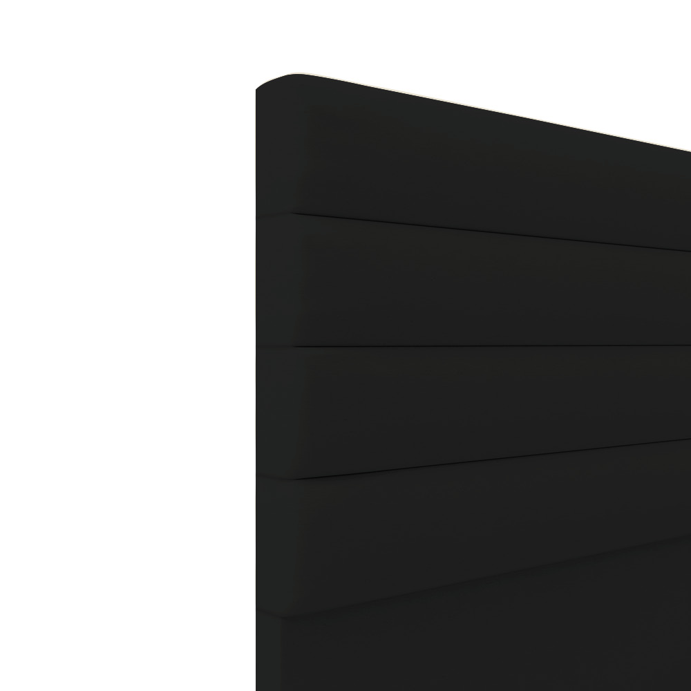 Cabeceira California Para Cama Box Casal 140 cm Linho Preto A79 - D'Rossi